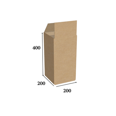 Картонна коробка 200 х 200 х 400 Т-23С бурий 159983 фото