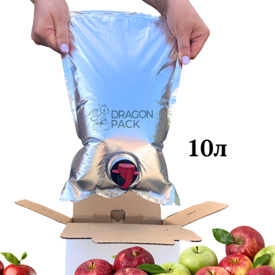 Металлизированный пакет Bag in Box AZ-Pack 10л с "T-Tap" краником 06007 фото