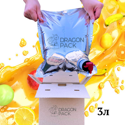 Упаковка для соков Bag in Box 3л с "T-Tap" краником 1-06001 фото