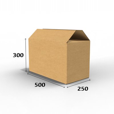 Картонная коробка 500 х 250 х 300 Т-22С бурый 01503 фото