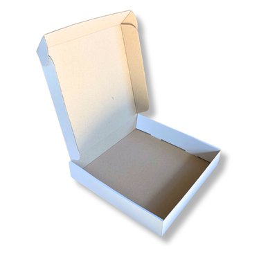 Самозборная коробка 260х260х50 мм белая 02075 фото
