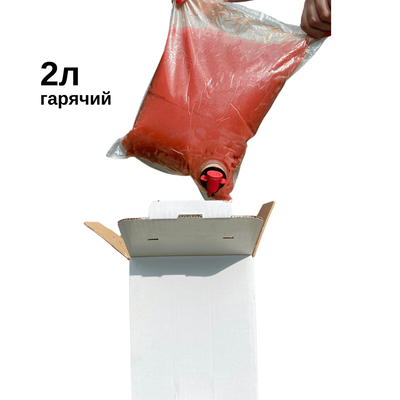 Bag in Box 2л с "T-Tap" краником, прозрачный, горячий 1-060111 фото