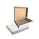 Самозбірна коробка 225х160х30 мм біла (для книг) 02089 фото