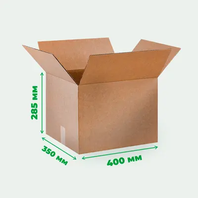 Картонна коробка 400 х 350 х 285 бура - 10 кг