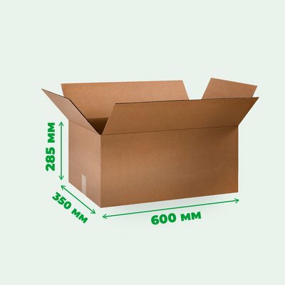 Картонна коробка 600 х 350 х 285 бура - 15 кг НП