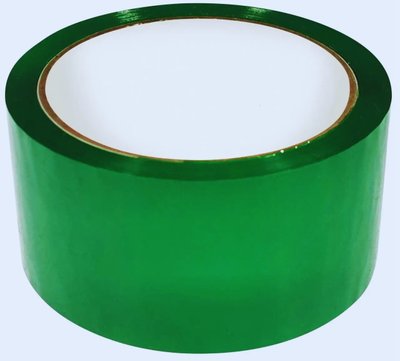 Скотч упаковочный 48 мм х 100 м зеленый 030013 фото